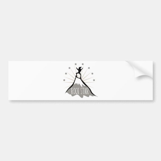 Rock Star Bumpersticker (Voorkant)