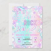 Rock Star Dance Music Tie Dye Neon Glow Verjaardag Kaart (Voorkant)