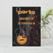 Rock Star - Einladungskarten Kaart (Staand voorkant)