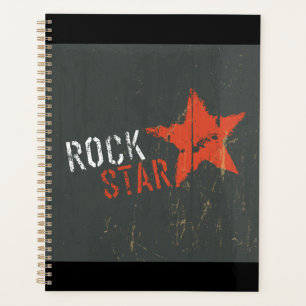 Rock Star Étoile Rouge Grunge en détresse