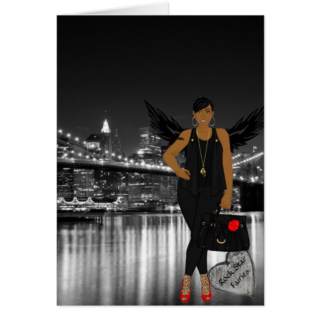 Rock Star Fairies - Blank Card (Voorkant)