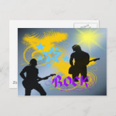 Rock Star Fantasy Briefkaart (Voorkant / Achterkant)