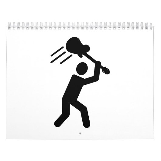 Rock star-gitaar kalender (Hoes)