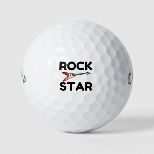 Rock Star Golfballen (Voorkant)