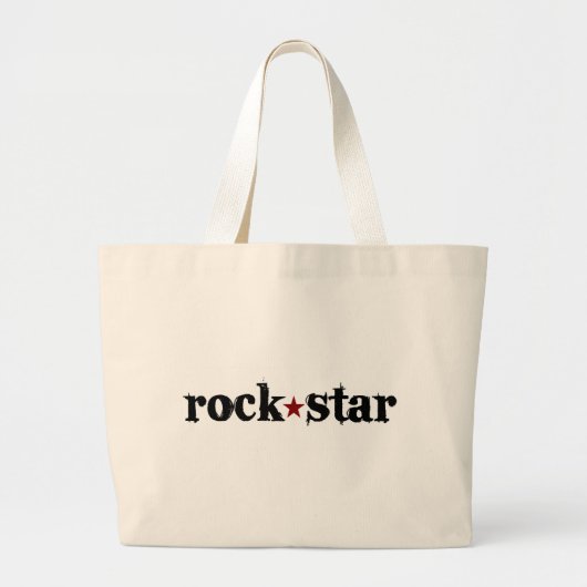 Rock Star Grote Tote Bag (Voorkant)