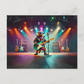 Rock Star Groundhog Briefkaart (Voorkant)