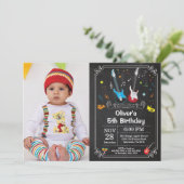 Rock Star Guitar Anniversaire Invitation Musique B (Debout devant)
