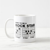Rock Star Guitar Chord Funny Mug Humour (Gauche)