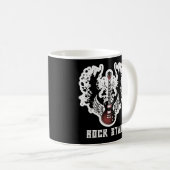 Rock Star Guitar Rock and Roll Tattoo Music Mug (Devant droit)