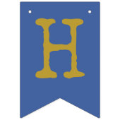 Rock Star Happy Birthday Banner Blue Gold (Eerste vlag)