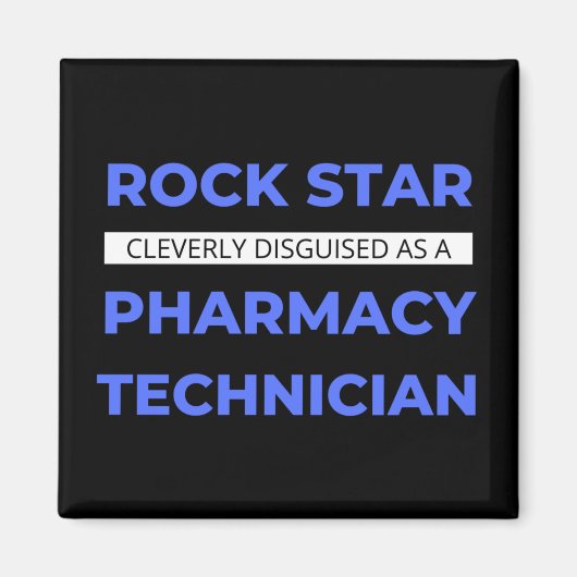 Rock Star is een farmacie-techniek Magneet (Voorkant)