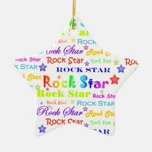 Rock Star Keramisch Ornament