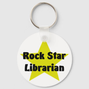 Rock Star Librarian Sleutelhanger