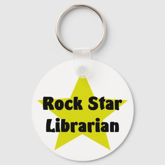 Rock Star Librarian Sleutelhanger (Voorkant)