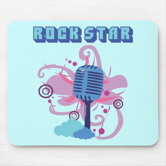 Rock Star Microphone Muismat (Voorkant)
