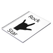 Rock star notitieboek (Linkerzijde)