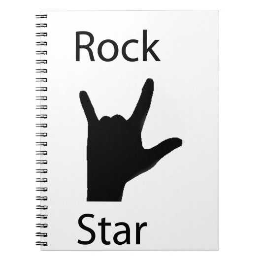 Rock star notitieboek (Voorkant)