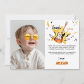 Rock Star One Rocks Carte de remerciements 1er ann (Devant)