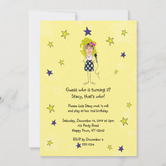 Rock Star Photo Impose Girl Kaart