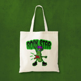 Rock Star Pickle - Grappige Cartoon Tote Bag