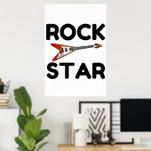 Rock Star Poster (Thuiskantoor)