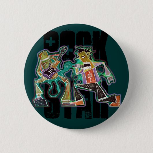 ROCK STAR ROBOT Button (Voorkant)