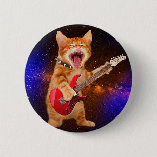 Rock star ronde button 5,7 cm