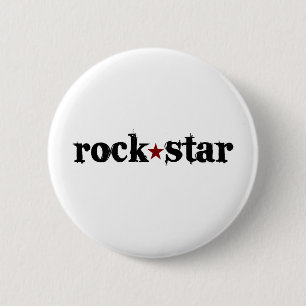 Rock Star Ronde Button 5,7 Cm