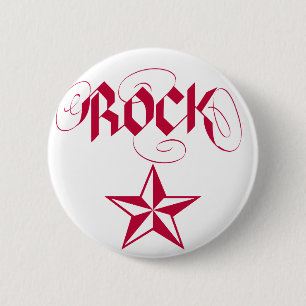 Rock Star Ronde Button 5,7 Cm