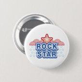 Rock Star Ronde Button 5,7 Cm (Voorkant /achterkant)
