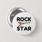 Rock Star Ronde Button 5,7 Cm (Voorkant /achterkant)