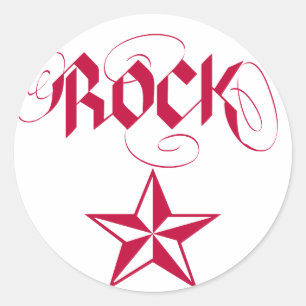 Rock Star Ronde Sticker