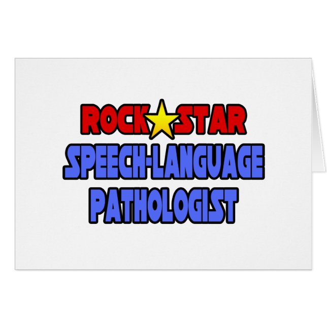 Rock Star Speech-Language Patholoog (Voorkant Horizontaal)
