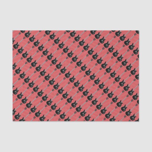 Rock Star Verjaardag Jongen Tissuepapier (Voorkant)