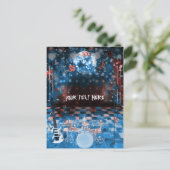 ROCK STAR Verjaardag Musical Dance Party Dank je Briefkaart (Staand voorkant)