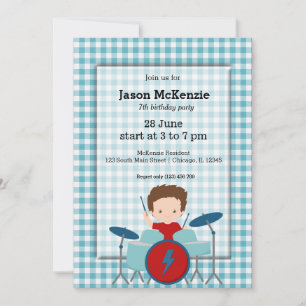 Rock Star verjaarfeest Kaart