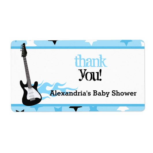 Rock Star Waterfles Label (Voorkant)