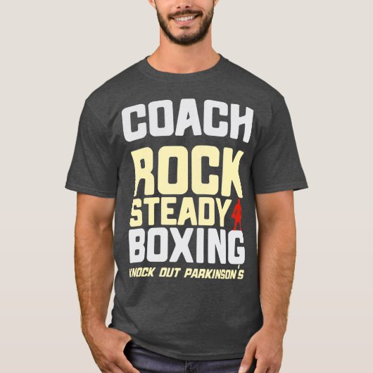 Rock Steady Boxing Coach Beat Parkinsons T-shirt (Voorkant)