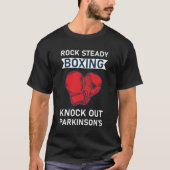 Rock Steady Boxing Knock uit Parkinson T-shirt (Voorkant)