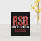 Rock Steady Boxing RSB Fight Parkinson's Kaart (Gele Bloem)