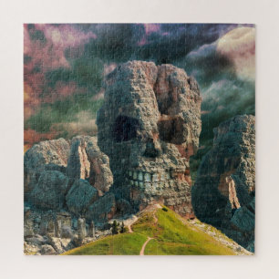 Rock Stone Puzzle - Skull - Fantasy Legpuzzel