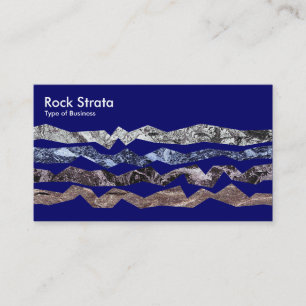 Rock Strata - Deep Navy Visitekaartje