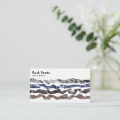 Rock Strata - Linen Visitekaartje (Staand voorkant)