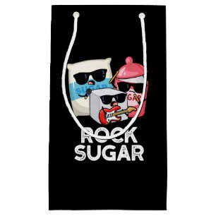 Rock Sugar Funny Food Pun Dark BG Klein Cadeauzakje