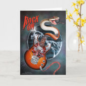 Rock sur carte (Fleur jaune)