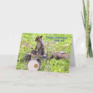 Rock sur carte d'anniversaire