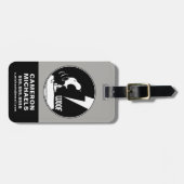 Rock T - shirts | Snoopy Howling | Jouw namen toev Bagagelabel (Voorkant horizontaal)