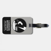 Rock T - shirts | Snoopy Howling | Jouw namen toev Bagagelabel (Achterkant horizontaal)