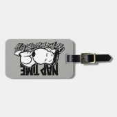 Rock T - shirts | Snoopy NAP tijd | Jouw namen toe Bagagelabel (Voorkant horizontaal)