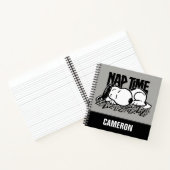Rock T - shirts | Snoopy NAP tijd | Jouw namen toe Notitieboek (Binnen)